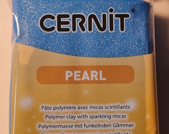 Cernit Pearl Blau 56g Nr. 200 Polymer Clay - Modelliermasse - ofenhärtend