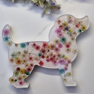 Handgemachte Hunde Dekoration - Bunte Hunde Statue - Epoxidharz Figur - Hund Harz Statue - Hund Home Deko - Epoxidharz Figur - Hundedeko