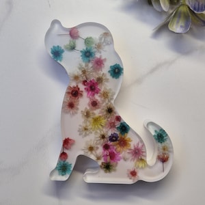Handgemachte Hunde Dekoration - Bunte Hunde Statue - Epoxidharz Figur - Hund Harz Statue - Hund Home Deko - Epoxidharz Figur - Hundedeko