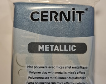 Cernit Metallic Stahl 56g Nr. 167 Polymer Clay - Modelliermasse - ofenhärtend