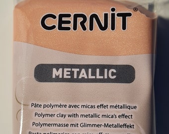Cernit Metallic Rose Gold 56g No. 052 Polymer Clay - arcilla de modelado - endurecible al horno