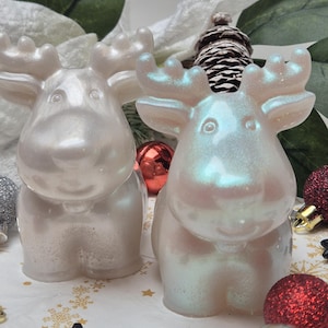 Decoration reindeer made of epoxy resin reindeer unique unique handmade gift idea cute Christmas decoration Christmas deer decoration