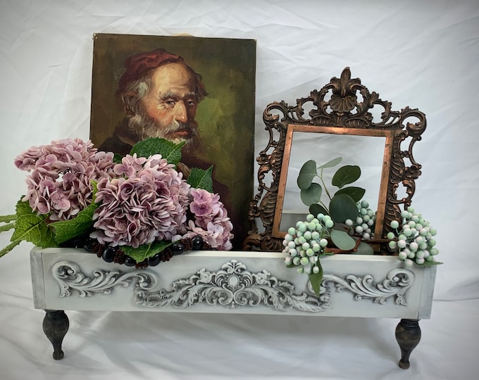 Pale Green Hand Made French Country Table Box Riser Centerpiece ...