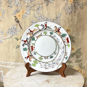 Crown Staffordshire Hunting Scene - Etsy
