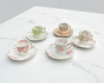 Limoges France Elite Works Tea Cup and Saucer Set