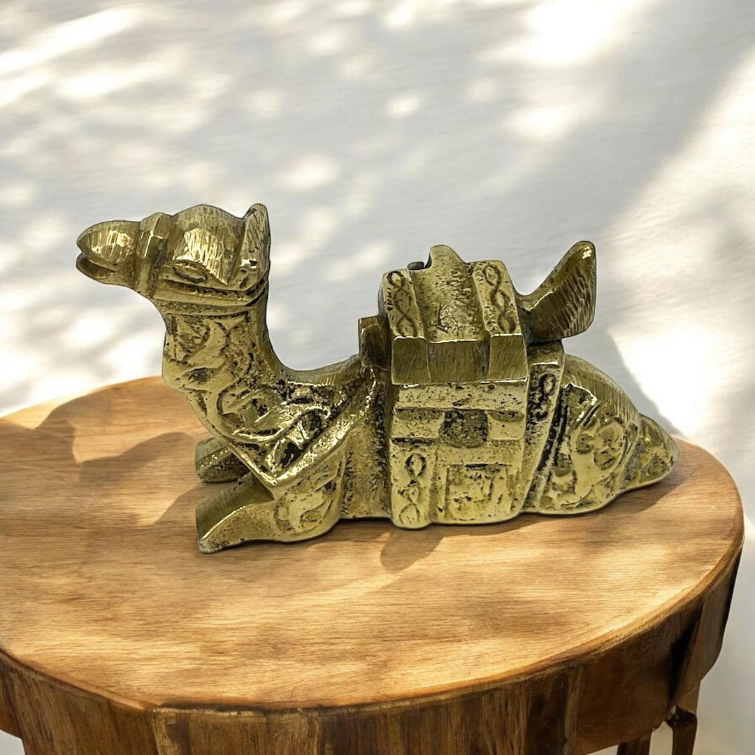Brass Camel Inkwell - Antique Mamluk Style - Etsy