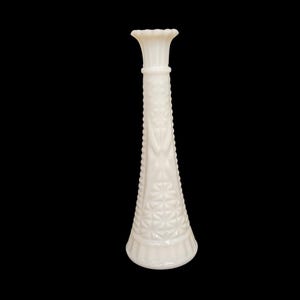 Anchor Hocking 9” Milk Glass Bud Vase