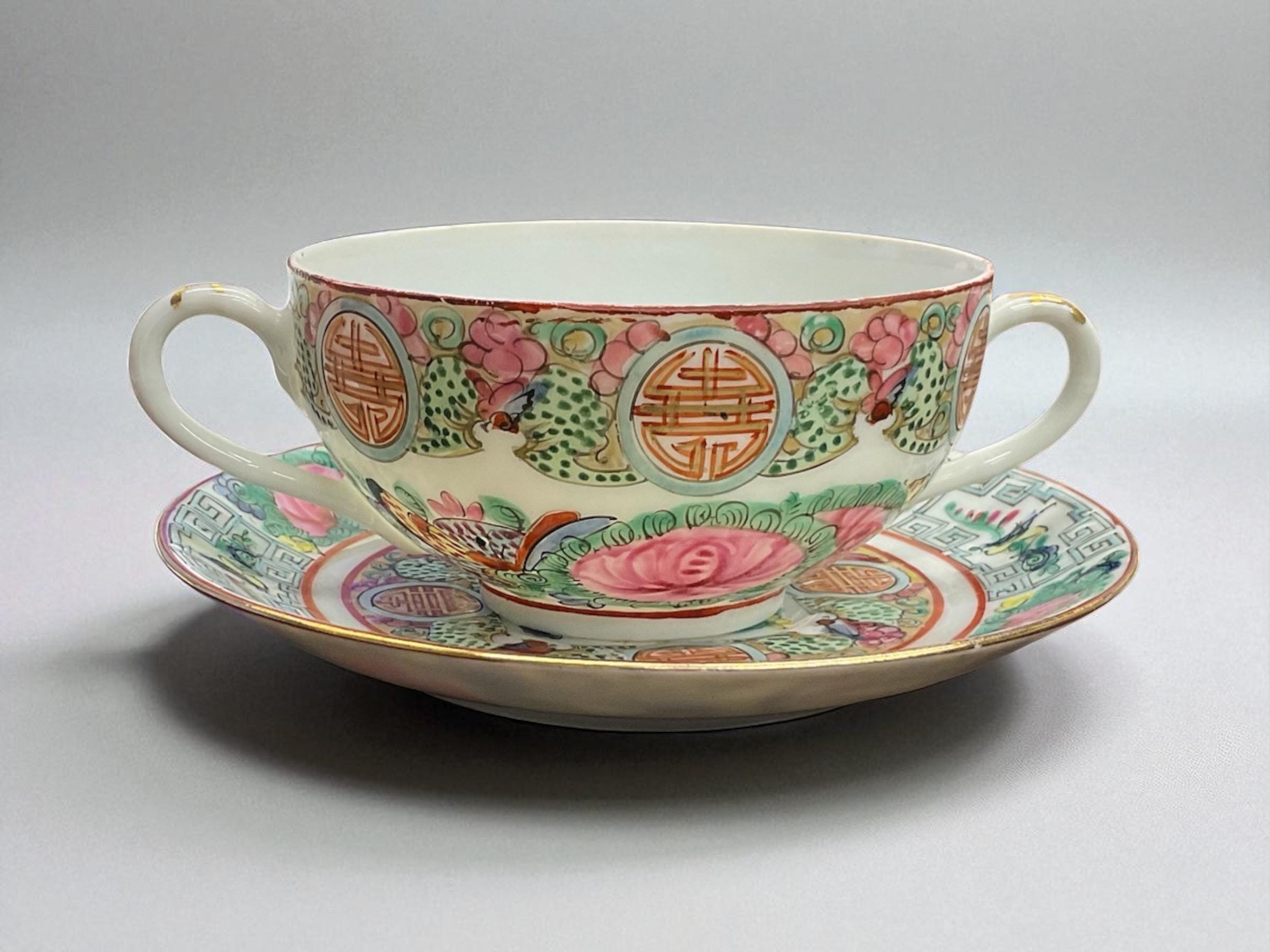 Antique Rose Medallion China Set - Etsy