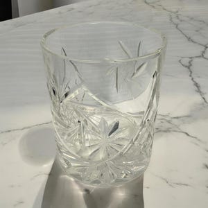 Vintage Windrad Kristall Rocks Glas