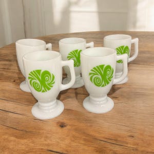 Milk Glass Irish Coffee Mug Vintage Sold Individually