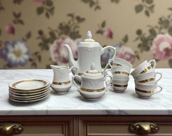 Set da tè/caffè vintage Wtoctawek Poland da 15 pezzi - Stile Alina