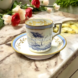 ジノリ、ホワイトスープカップ 装飾的ハンドル付き2客 Richard ginori