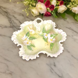 Mid Century Hand Painted Porcelain Candy Dish