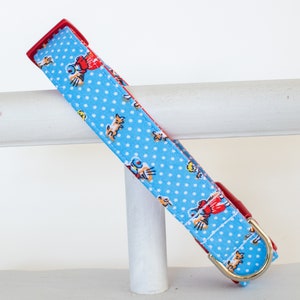 Novelty Print Polka Dot Dog Collar - Handmade USA