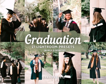 21 Graduation Lightroom Presets, Graduation Pictorial Lightroom Presets, Graduation Presets, Class Presets, Lightroom Presets Portrait