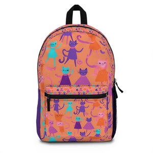 Rucksack, Katzenrucksack, Rucksack, Rucksack für Reisen, Reiserucksack, Katzenliebhaber Geschenk, Geschenk für sie.