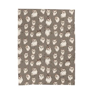Soft Blanket, Cat Lover Gift, Cat Mom Gift, Girl Cat Lover Gift, Comfy Blanket, Gift for Her, Ragdoll Lover Gift.