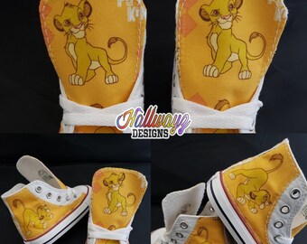 Kundenspezifische König der Löwen Simba Converse Schuhe Geburtstag Sneaker