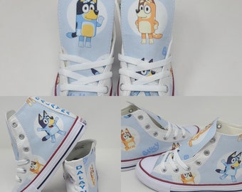 Zapatilla de cumpleaños Bluey Converse Shoes personalizada