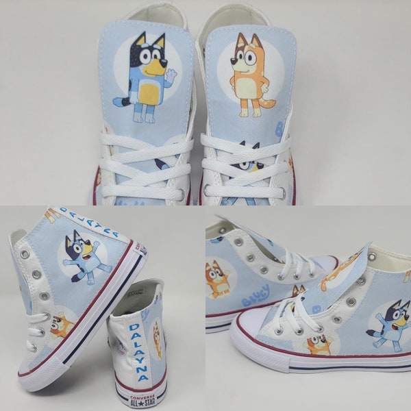 Custom Bluey Converse Shoes Birthday sneaker