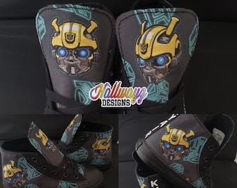 Custom Transformers Bumblebee Converse shoes