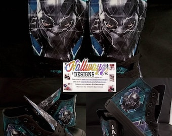 Custom Black Panther Converse Shoes Birthday sneaker