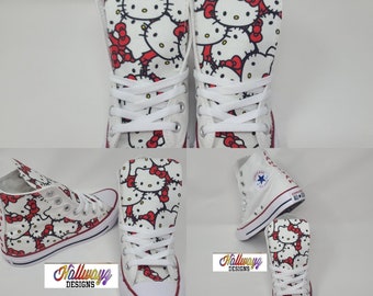 Custom Hello Kitty Converse Shoes Birthday sneaker by Hallwayz Designs