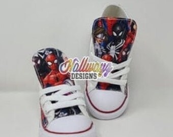 Custom Spidey verse Converse Shoes Birthday sneaker