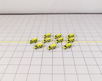 10x AMBULANCIAS Vehículos de Emergencia de Aeropuerto Escenografía GSE Diorama Modelos Escala 1:400