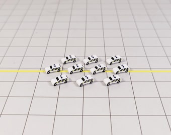 10x COCHES DE POLICÍA 4x4 Vehículos de aeropuerto/avión Escenografía GSE Models Escala 1:400