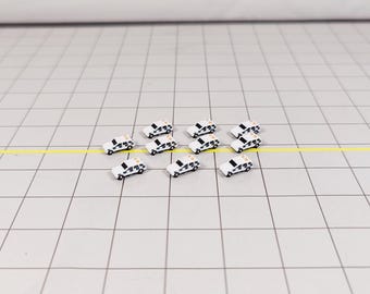 10x Coches de SEGURIDAD para aeródromos 4x4 Vehículos de aeropuerto Escenografía GSE Models Escala 1:400