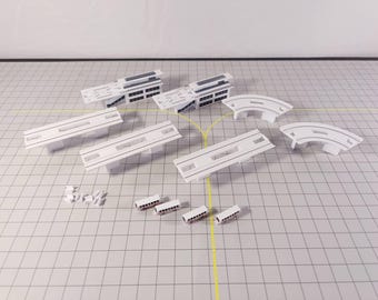 Diorama del aeropuerto a escala 1:400 del tren aéreo automatizado para personas APM del aeropuerto
