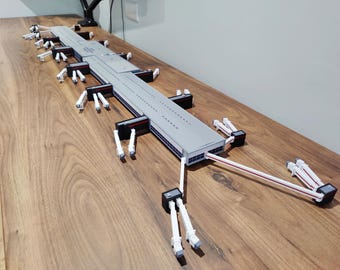 Muelle de la Terminal 2 (T2B) de Londres Heathrow, maqueta de diorama a escala 1:400, edificio del aeropuerto