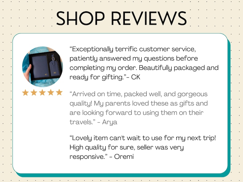Three five-star reviews for the Mundo Social shop.