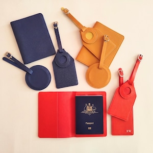 Passfodral, Personliga AirTag-hållare och Bagageetiketter, Anpassat Monogram-presentset