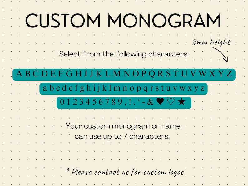 Cream colored slide with grey dots with the selection of characters you can add to the passport book and luggage tag.