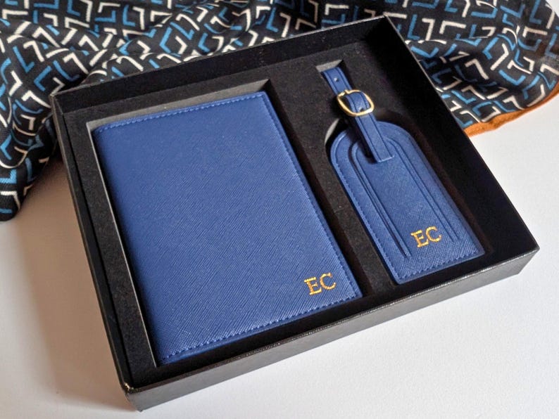 Navy blue box set for travel lovers.