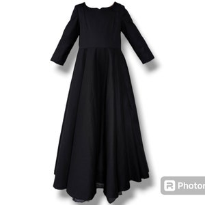 Schwarzes Kinder Kleid mit Tellerrock Abendkleid Gothic Bild 2