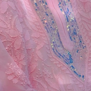 Handmade Chikankari Kurti: Lucknowi Viscose Embroidery, Sequins