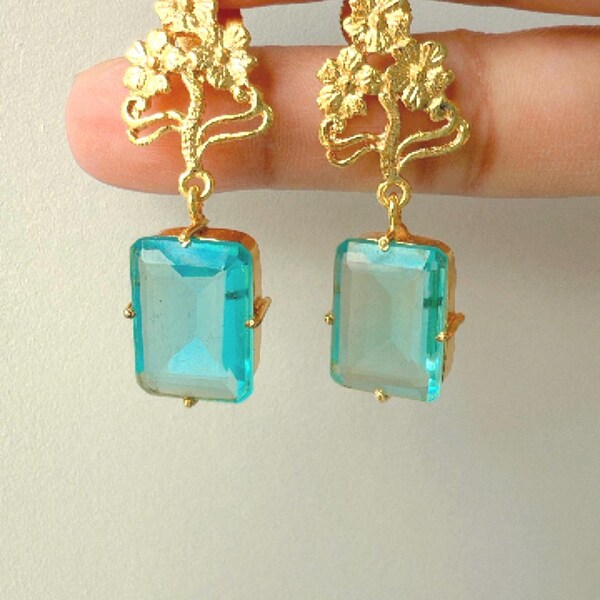 Semi Precious Stone Earrings