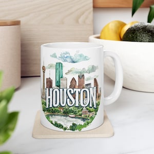 Tasse en céramique Houston Landmarks de 11 oz