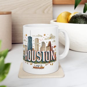Tasse en céramique Houston Landmarks de 11 oz