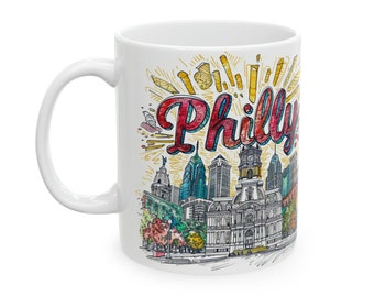Philadelphia "Philly"  Landmark Ceramic Mug, 11oz