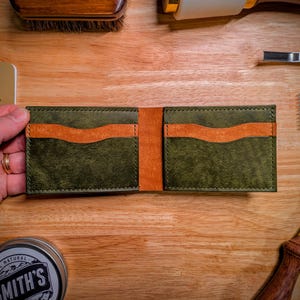 Handcrafted Leather Wallet, The Bradley - Made from the finest Italian Leather from the renowned Badalassi Carlo Tannery in Tuscany, Italy