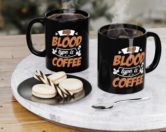 Blood coffee Black Mug 11oz- She could so she did mug 11oz -Ancient she believed custom mug- Special gift for believer person coffee mug