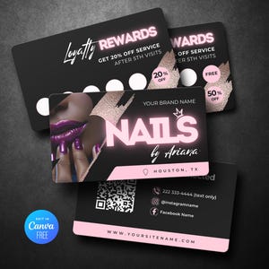 Nail Tech Acuity Schemaläggningsmall Bokning Webbplats Branding | Redigerbara Canva-banners (digital nedladdning) bild 5