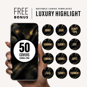 Modello di listino prezzi nero per saloni di bellezza, Lash Tech, parrucchieri, trecciatrici, parrucche, unghie, trucco, modello Canva fai da te modificabile. immagine 5