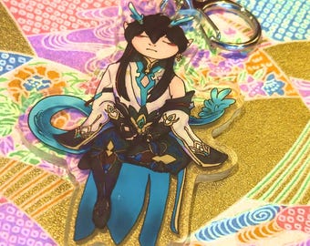 Dan Heng Imbibitor Lunae Chibi Acrylic Keychain