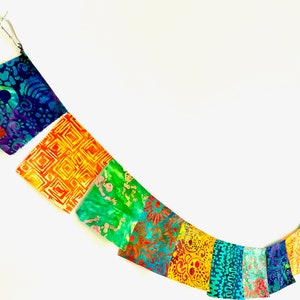 Banderas de fiesta mexicana con calaveras, tela de 1,8 m (4 x 5 pulgadas), Día de los Muertos, mexicana, bandera de oración, calaveras y flores, banderas de oración de tela