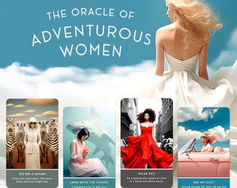 冒険好きな女性のオラクルカード 54枚入り / ブライズメイドギフト / ユニークなタロットデッキ / オラクルデッキ / オラクルカード / タロットカードデッキ